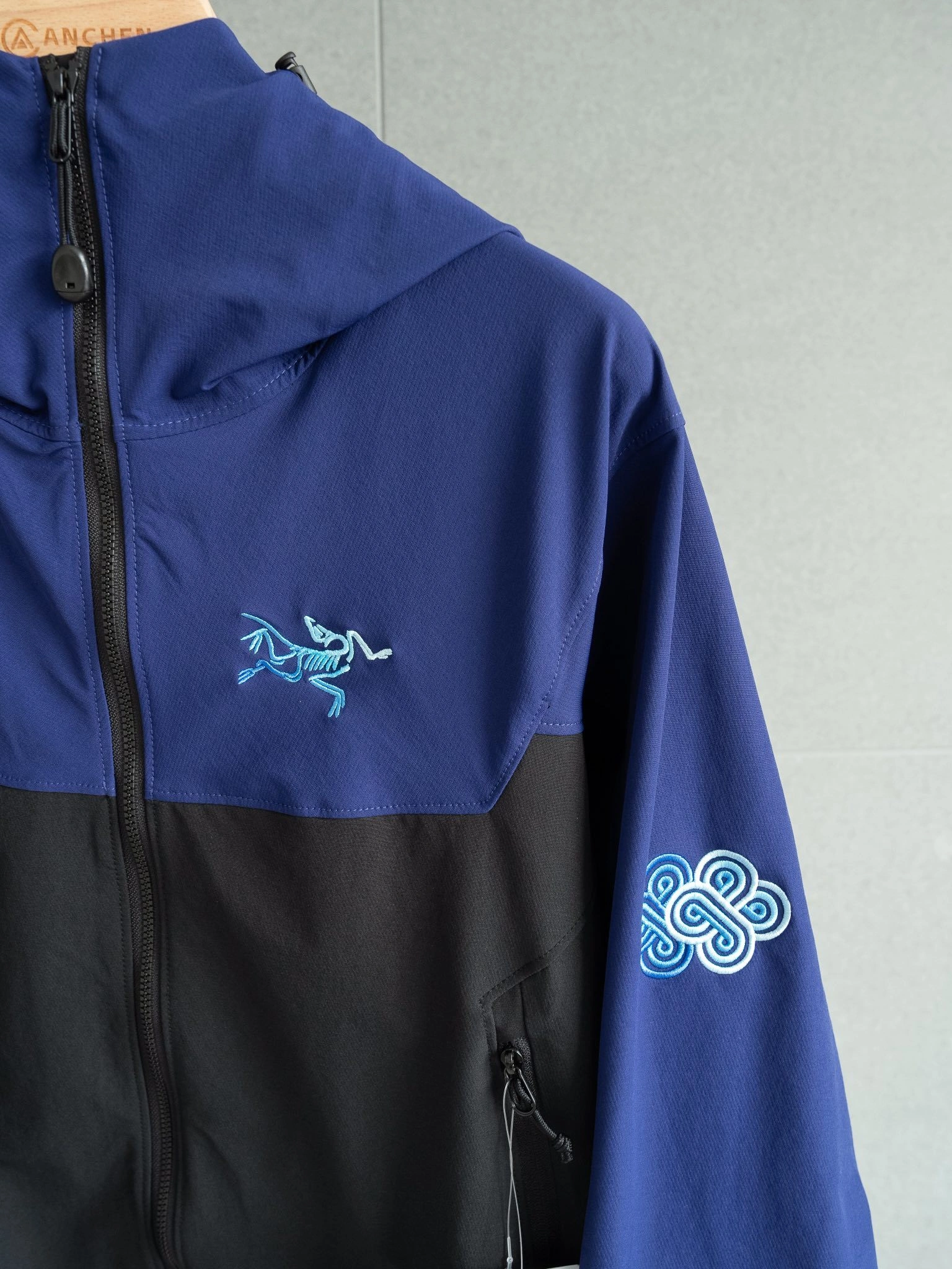 wg.luxury- 1r3t5ryx GAMMA 3.0 SONGTSAM HOODY embroidery item:E-F524I1934